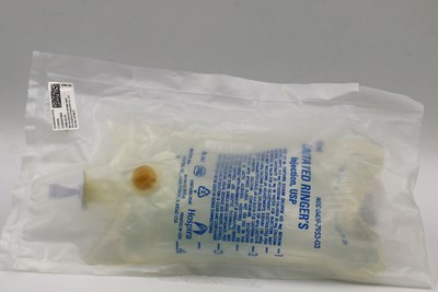 Serialized Lactated Ringers And Dextrose (Serialized 51662 1300 1 Lactated Ringers 500ml Bag)